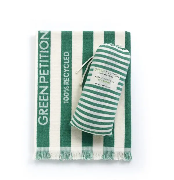 Green Beach Towel