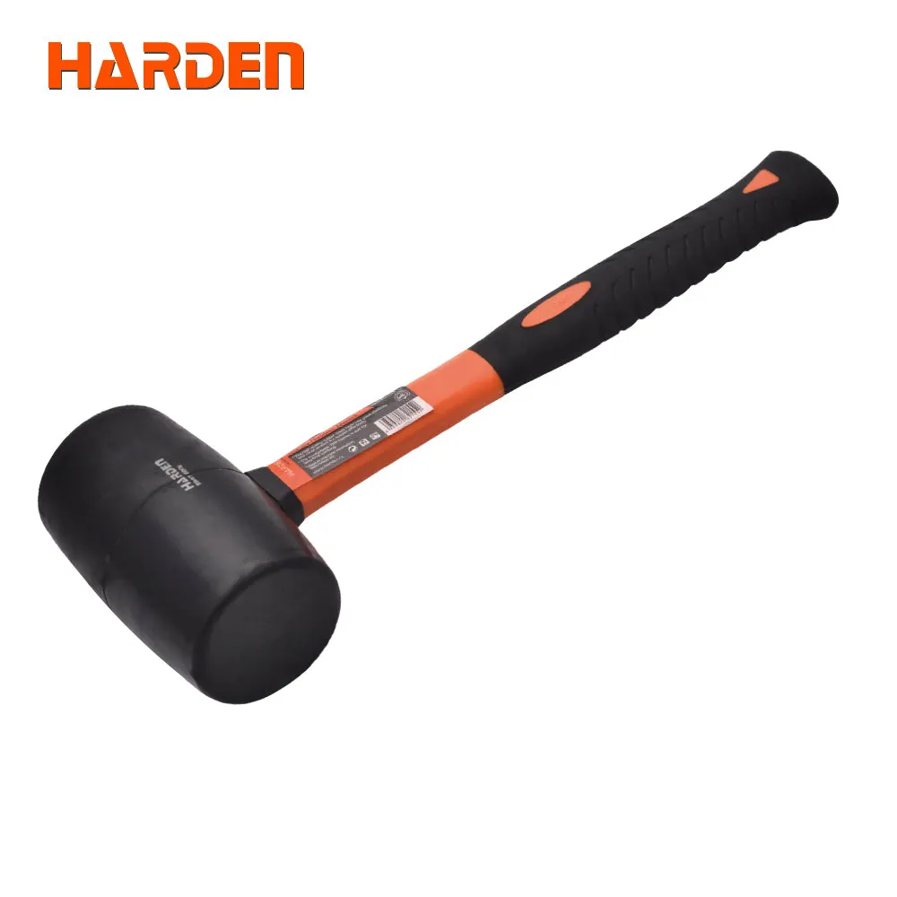 Harden Rubber Mallet with  Firbregalss Handle 500g