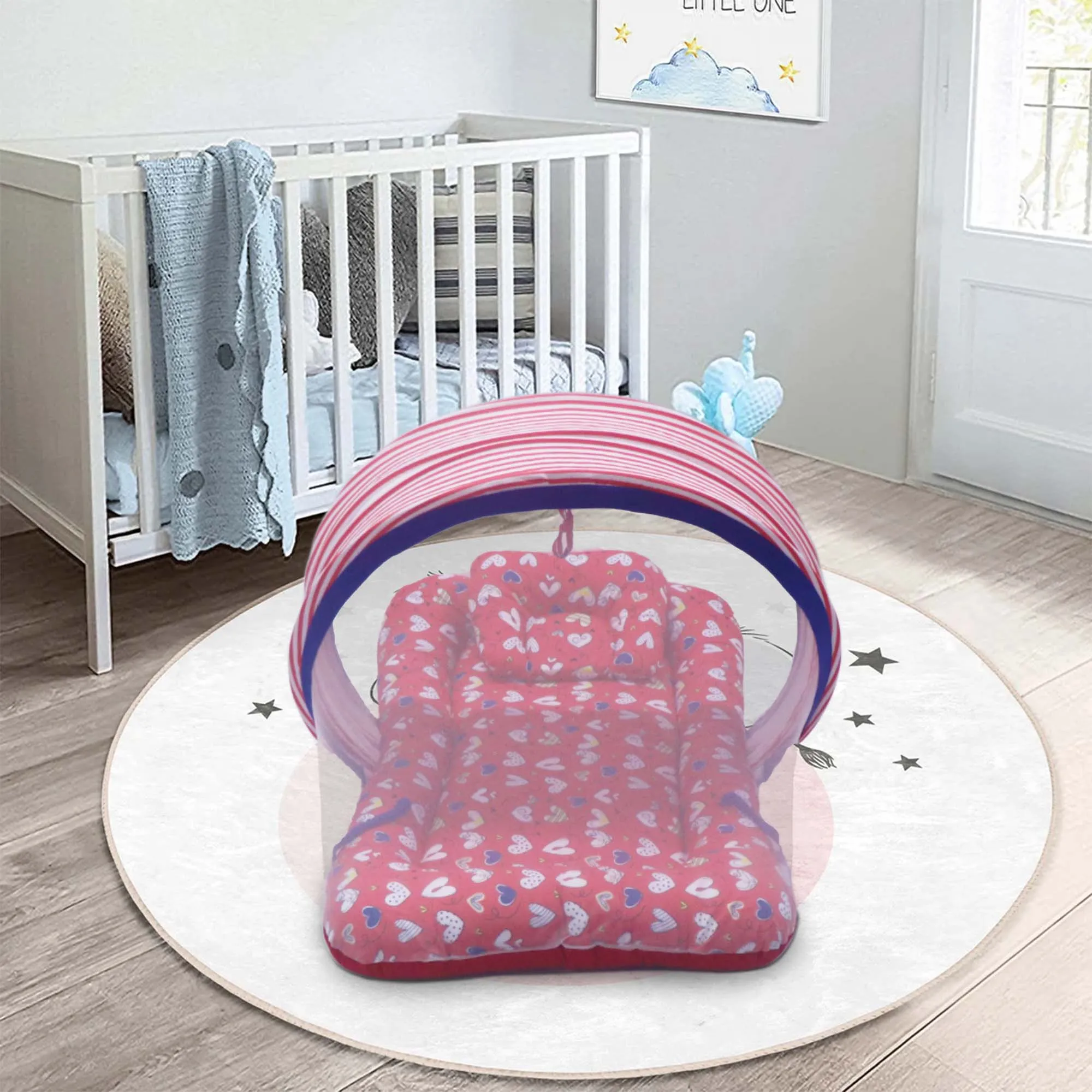 Heart Story -  Kradyl Kroft Bassinet Style Mosquito Net Bedding for Infants