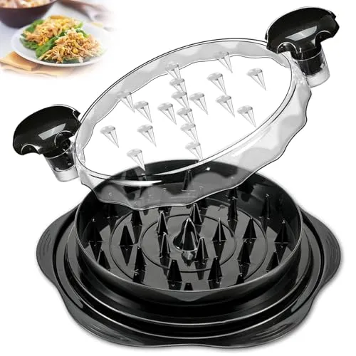 Hundop Chicken Shredder Tool Twist, Visible Chicken Breast Grinder Machine for Ground Food, Meat & Vegetables (Elegant Black)