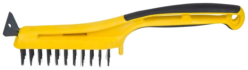 Hyde 46805 Wire Stripping Brush with Scraper, 5 in L x 1-1/4 in W Brush, Carbon Steel Trim :EA: QUANTITY: 1