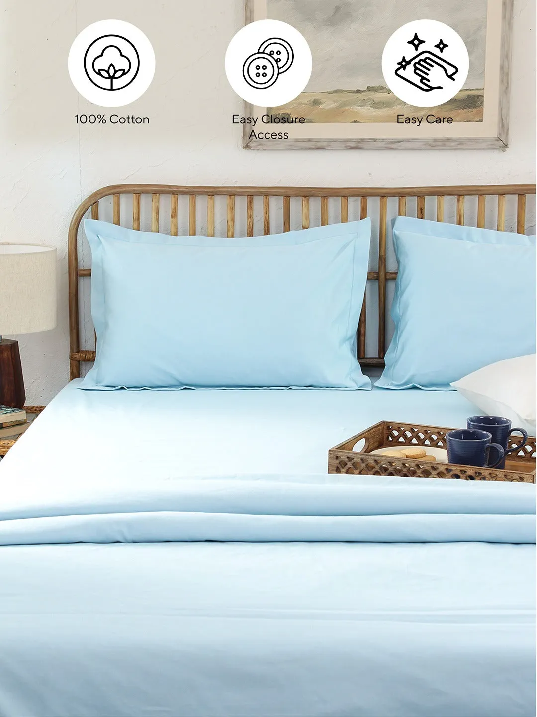 Juniper Double Duvet Cover (Blue)