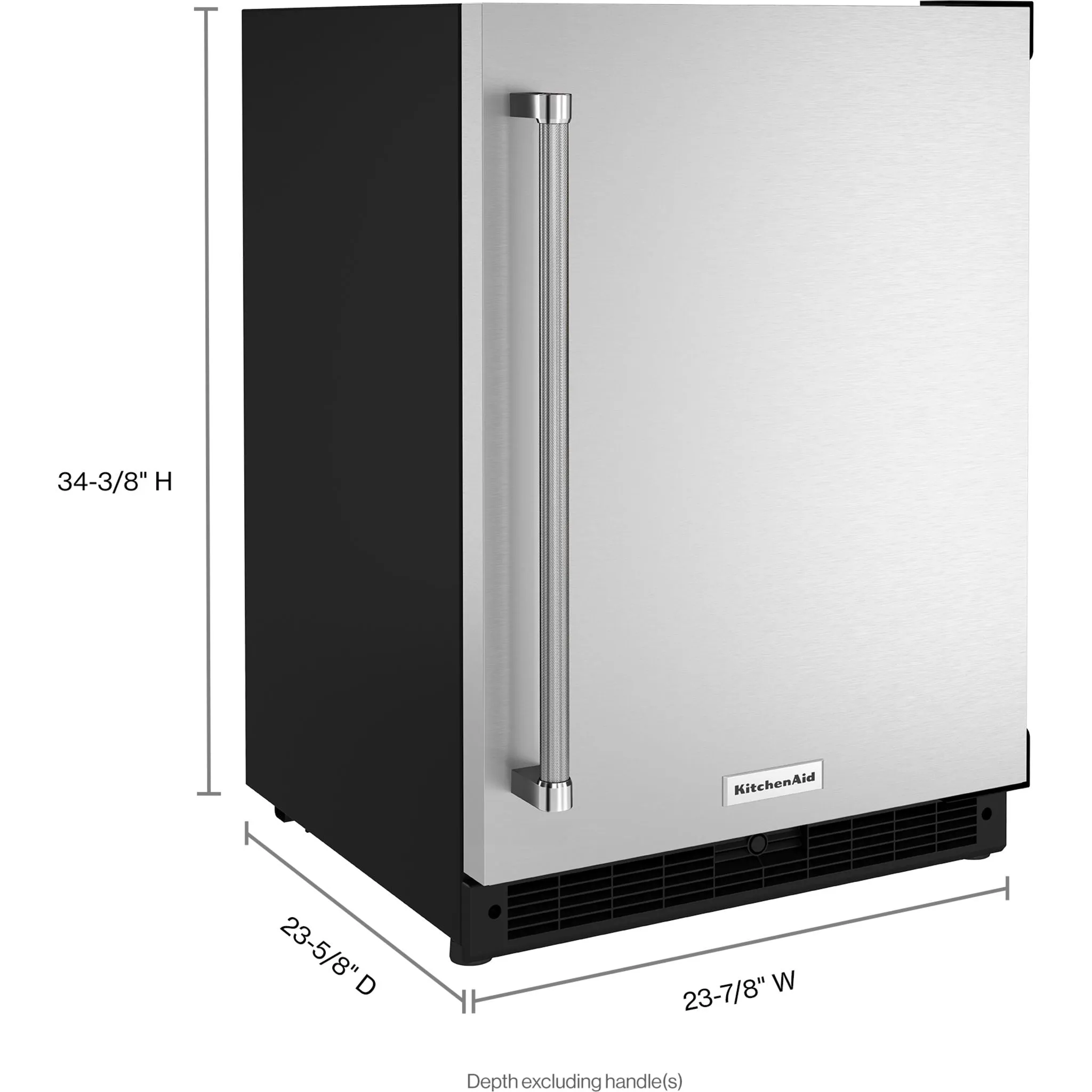 KitchenAid  24" Undercounter Refrigerator with Stainless Steel Door (KURR114KSB)