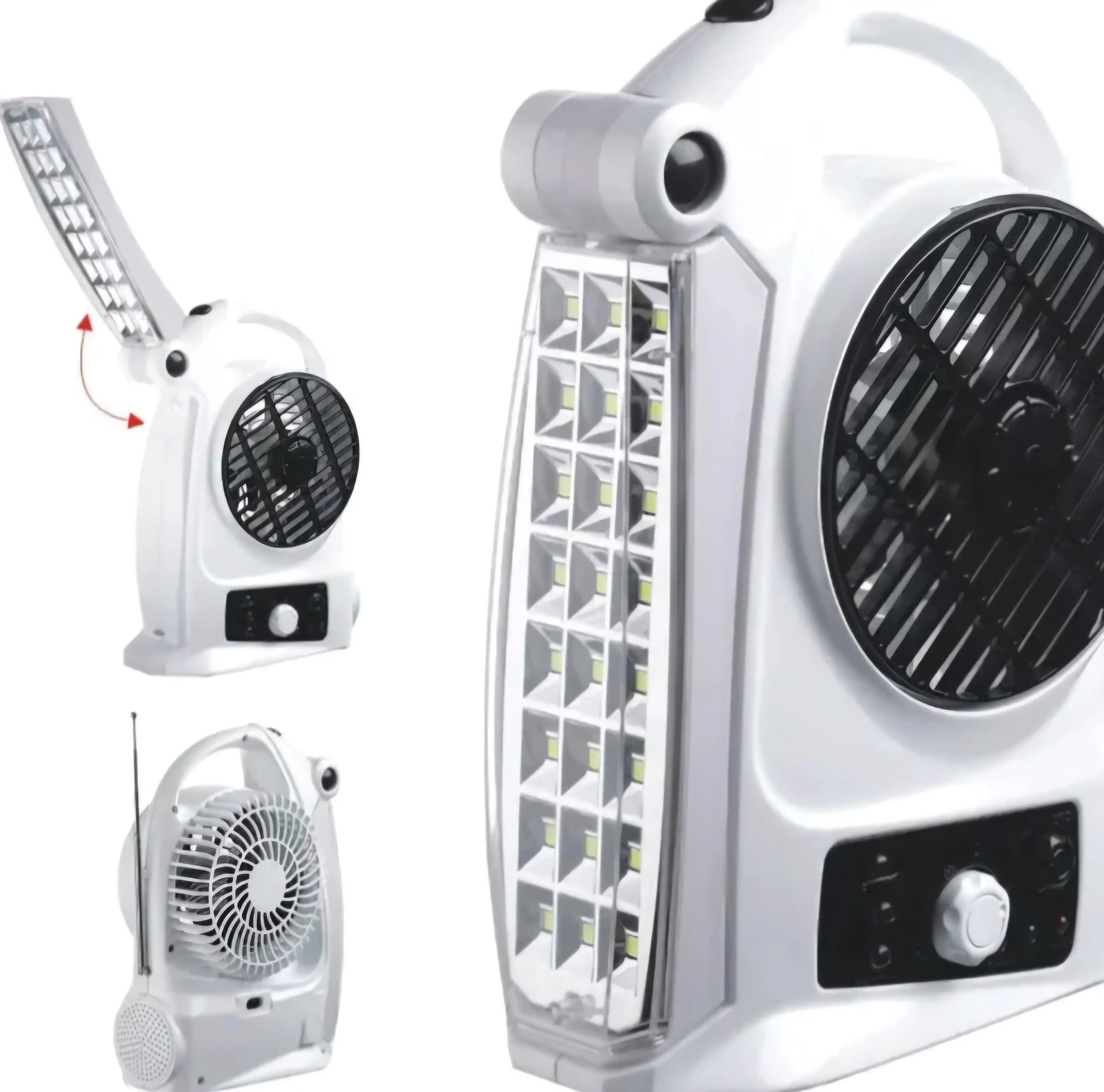 Konfort Rechargeable Fan   Radio 5"