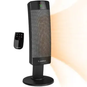 Lasko Ceramic Pedestal Tower Indoor Heater Black 1500W CS27600