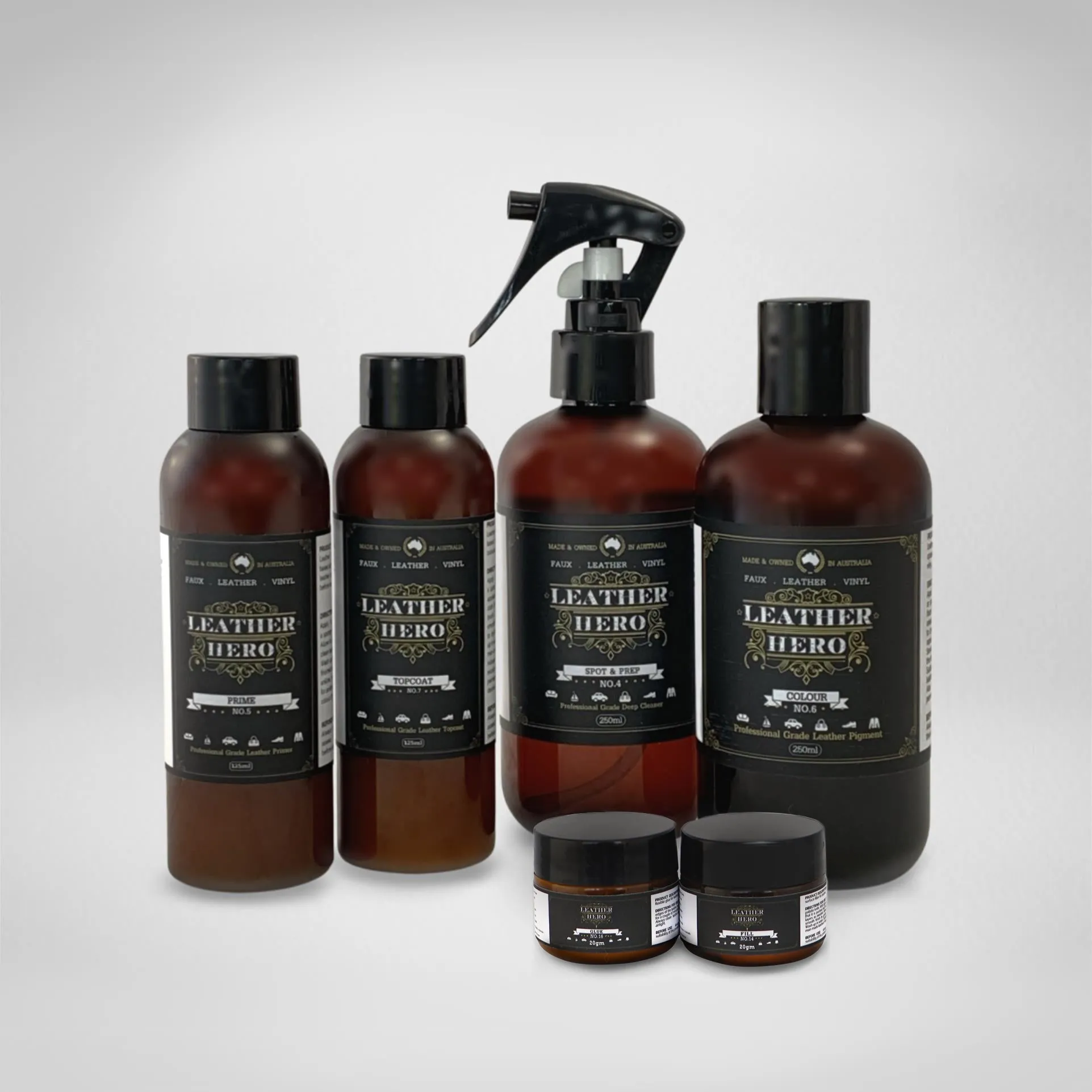 Leather Repair & Recolour Kit - Brown