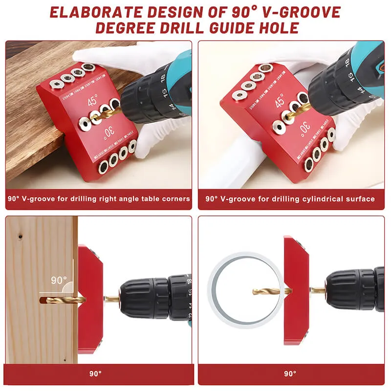 Levoite™ 30 45 90 Degree Angled Drill Guide Jig