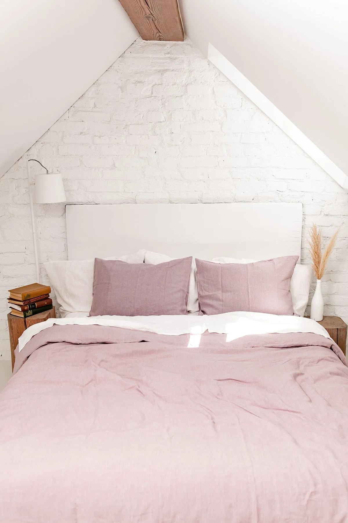 Linen Bedding Set Dusty Rose