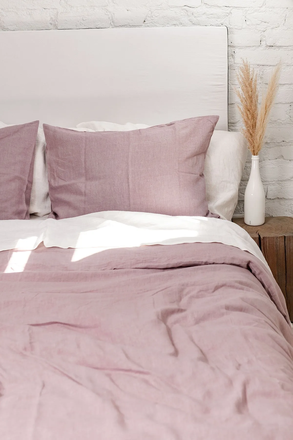 Linen Bedding Set Dusty Rose