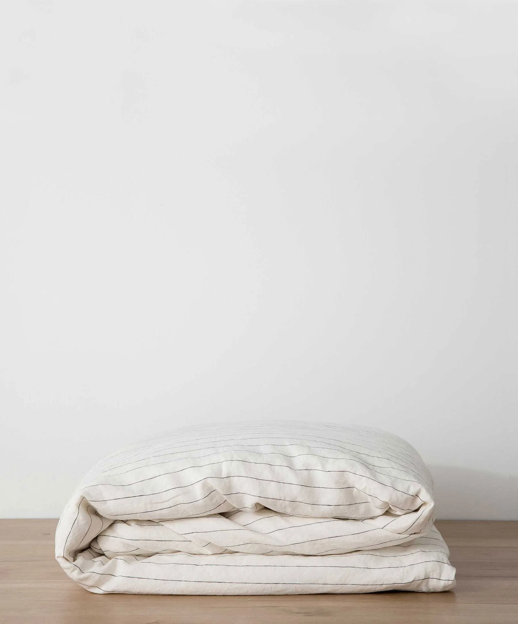 Linen Duvet Cover - Pencil Stripe