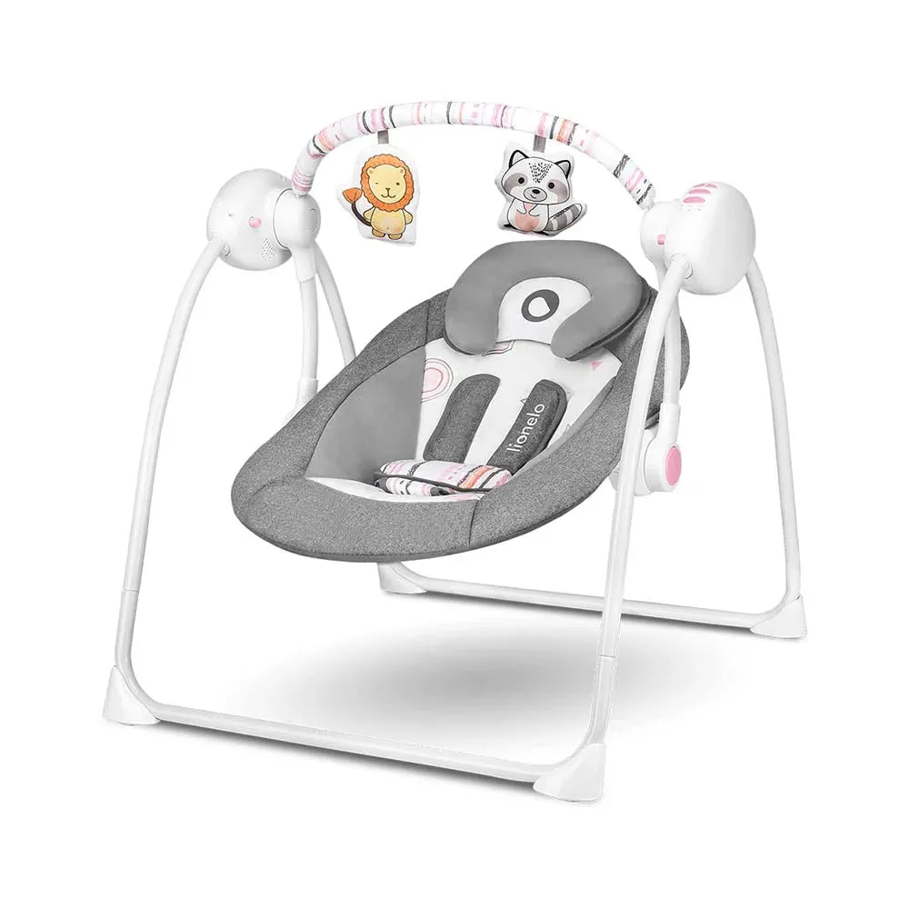 Lionelo Ruben Swinging Chair (Stone Grey, Rose)