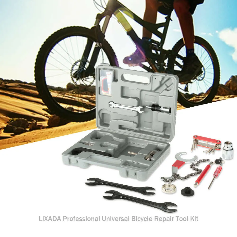 Lixada Professional Universal Home Outdoor Multi-function Purpose Bike Bicycle Repair Tool Kit Set