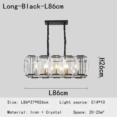 Luxury Crystal Chandeliers by Mansion - LED Pendant Lights for Living Room, Bedroom, and Restaurant