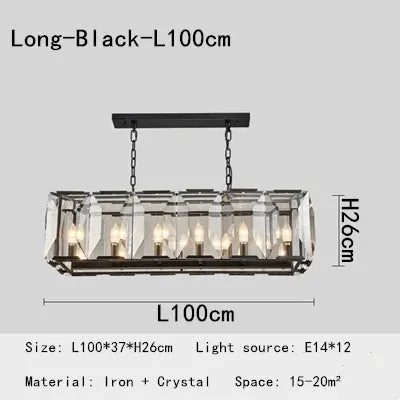 Luxury Crystal Chandeliers by Mansion - LED Pendant Lights for Living Room, Bedroom, and Restaurant