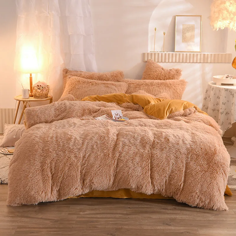 Luxury Thick Fleece Duvet Cover - Winter Warm