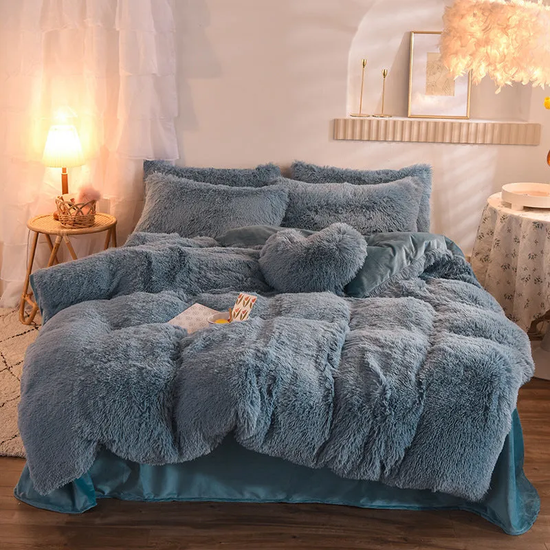 Luxury Thick Fleece Duvet Cover - Winter Warm