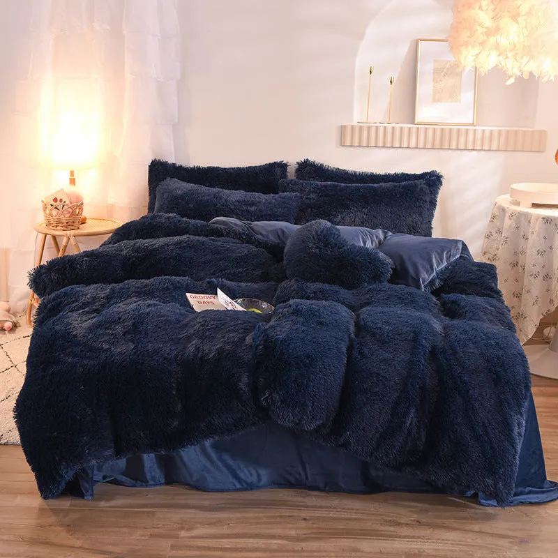 Luxury Thick Fleece Duvet Cover - Winter Warm