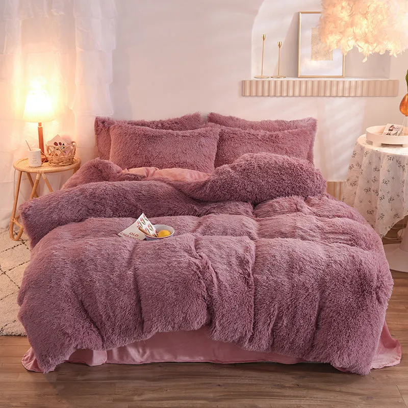 Luxury Thick Fleece Duvet Cover - Winter Warm