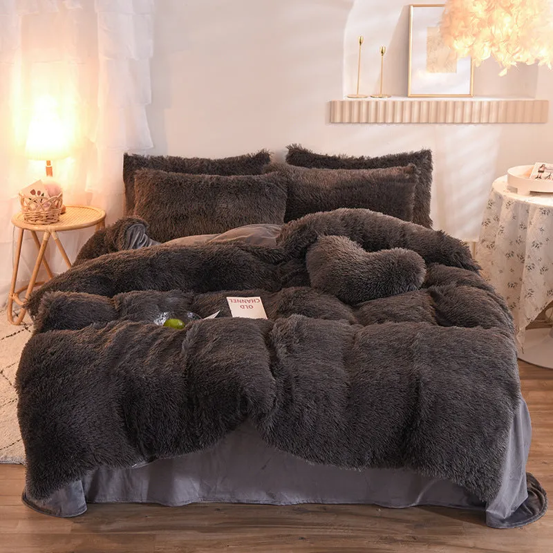 Luxury Thick Fleece Duvet Cover - Winter Warm