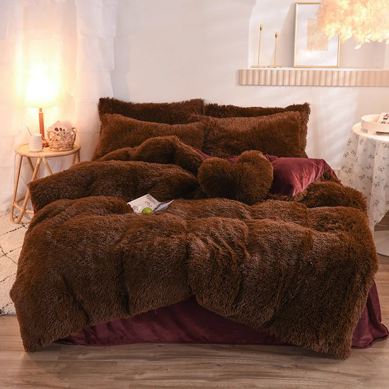 Luxury Thick Fleece Duvet Cover - Winter Warm