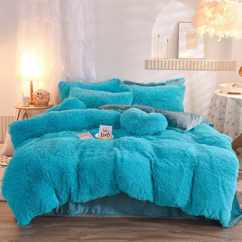 Luxury Thick Fleece Duvet Cover - Winter Warm