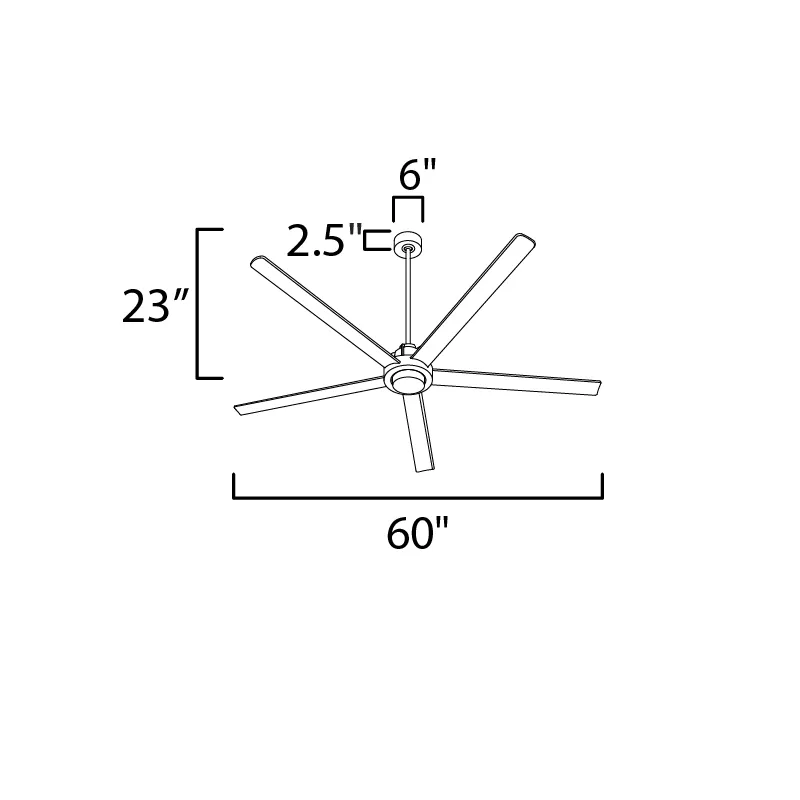 Maxim 88826 Daisy 60" Ceiling Fan with LED Light Kit