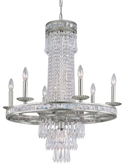 MERCER 10 LIGHT CRYSTAL CHANDELIER