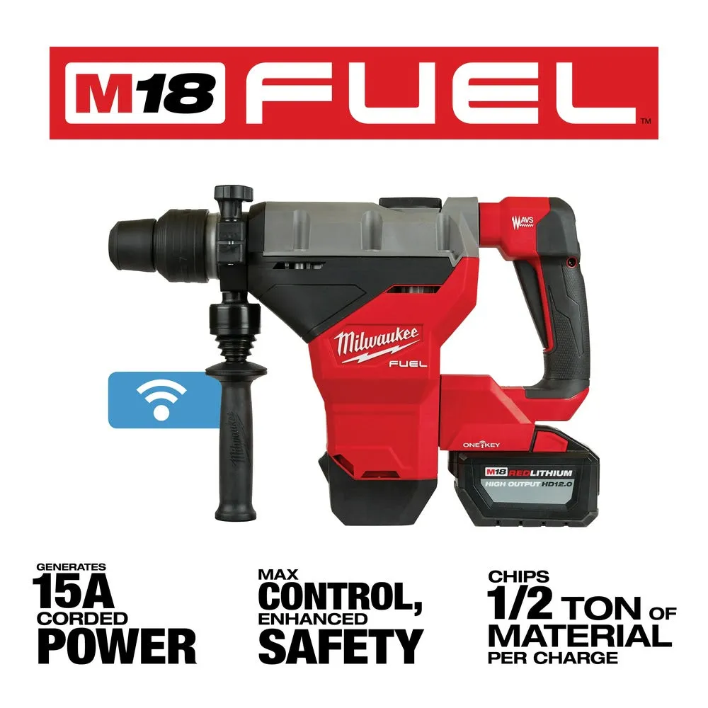 Milwaukee 2718-22HD M18 FUEL 1-3/4" SDS MAX Rotary Hammer ONE KEY Kit 2-Battery