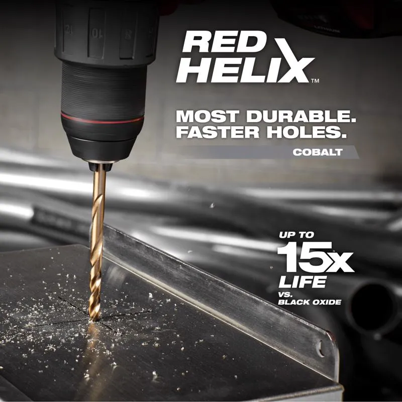 Milwaukee Red Helix 9/64 in. X 2-7/8 in. L Steel Thunderbolt Drill Bit Round Shank 1 pc