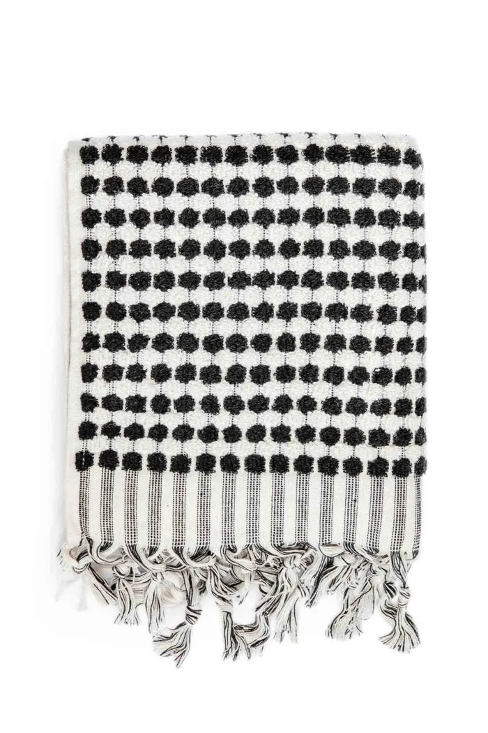 Miss April Pompom Turkish Cotton Hand Towel