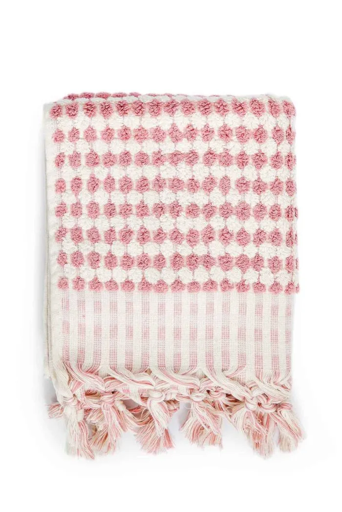 Miss April Pompom Turkish Cotton Hand Towel