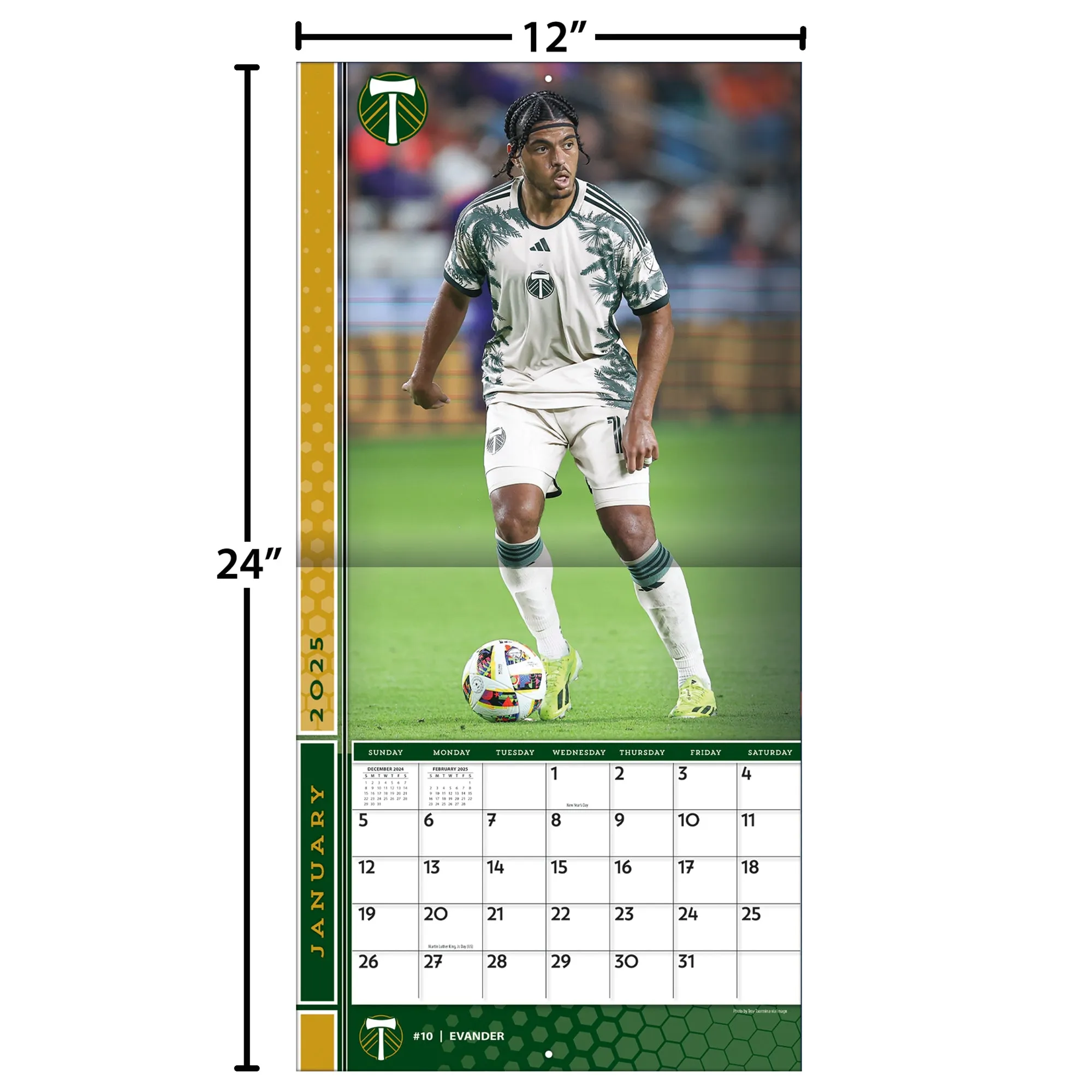 MLS Portland Timbers Wall 2025 Calendar - Online Exclusive