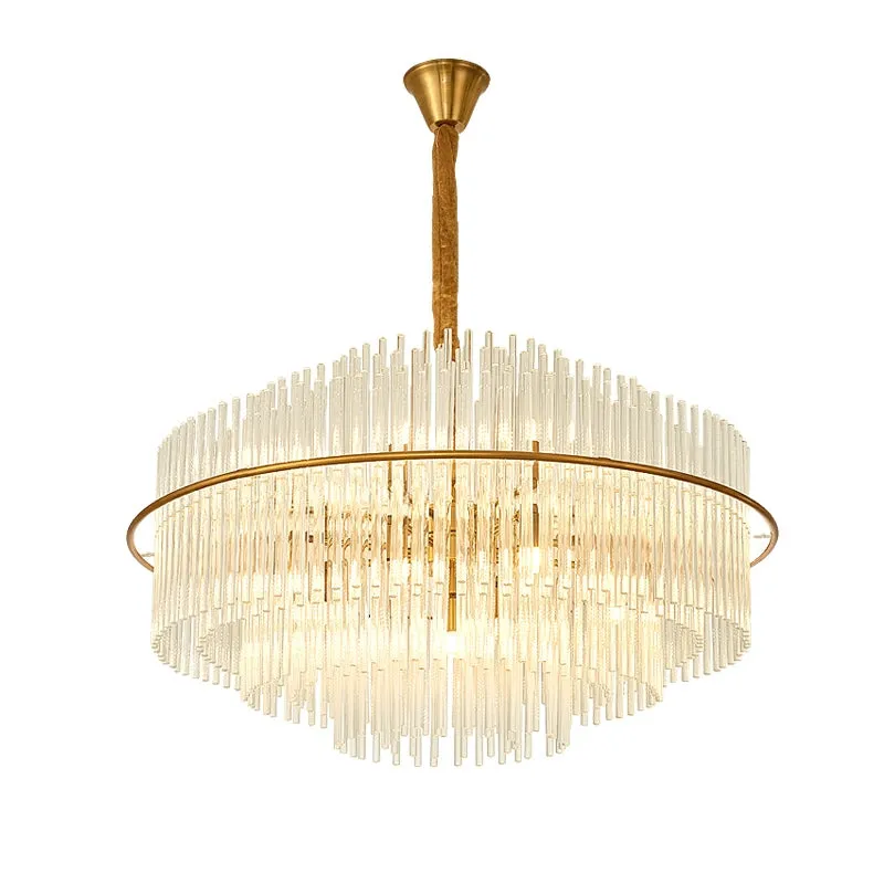 Modern European Style K9 Crystal Chandelier For Living/Dining Room Affordable Designer Round Ceiling Light Fixture For Bedroom