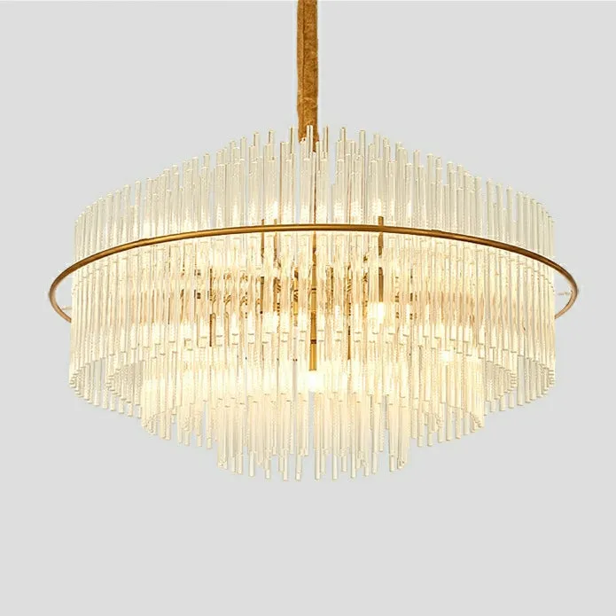 Modern European Style K9 Crystal Chandelier For Living/Dining Room Affordable Designer Round Ceiling Light Fixture For Bedroom