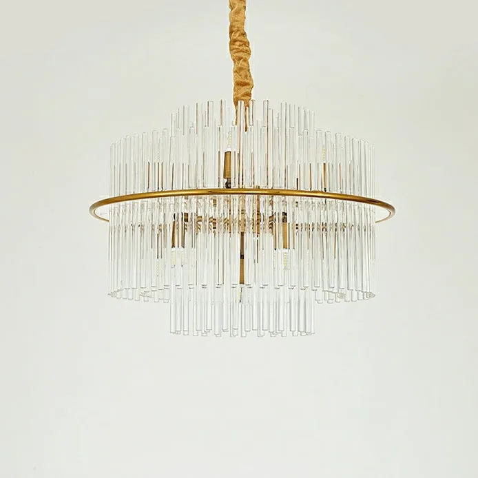 Modern European Style K9 Crystal Chandelier For Living/Dining Room Affordable Designer Round Ceiling Light Fixture For Bedroom