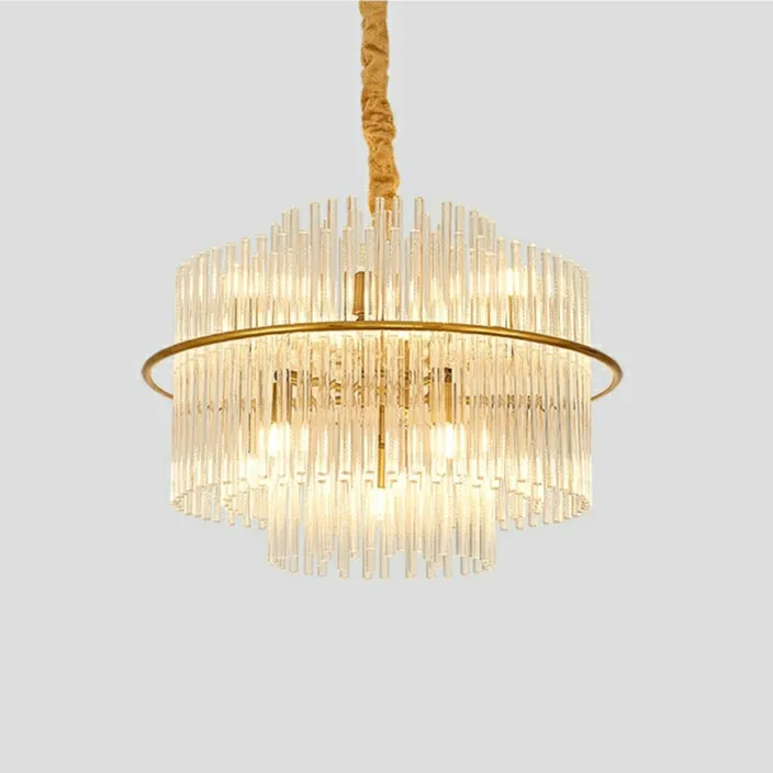 Modern European Style K9 Crystal Chandelier For Living/Dining Room Affordable Designer Round Ceiling Light Fixture For Bedroom