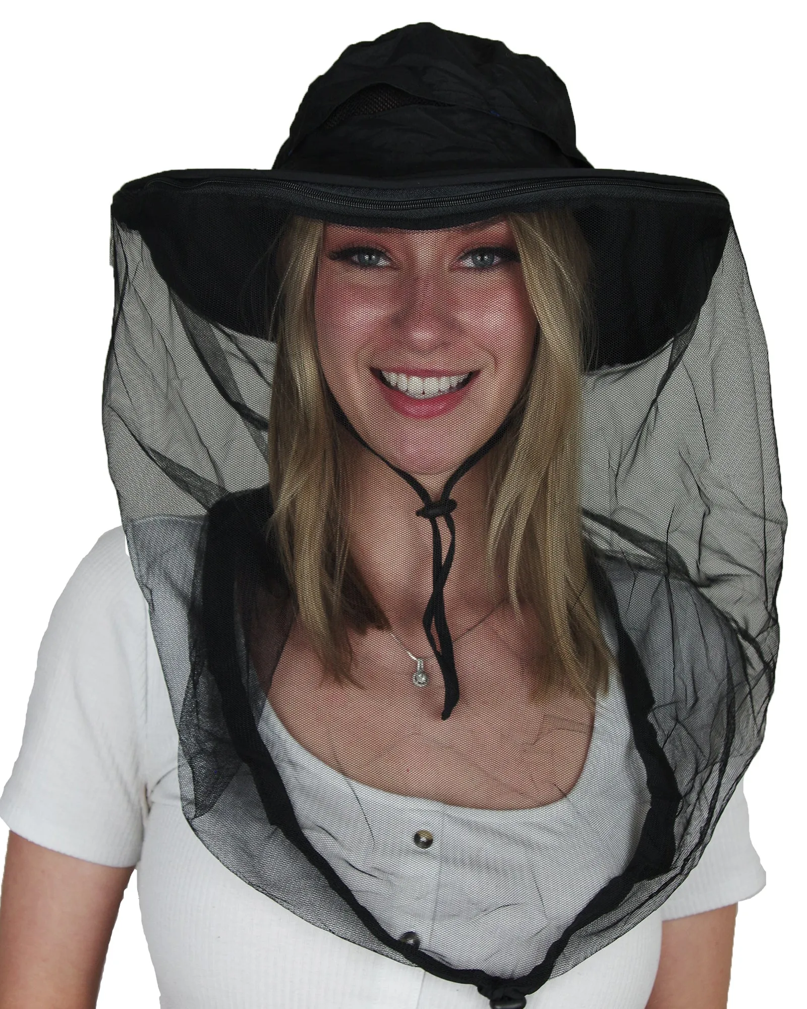 Mosquito head net hat [Black color]