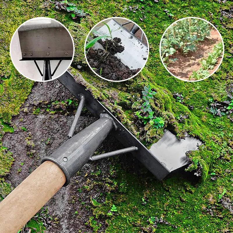 Multifunctional cleaning shovel in stainless steel