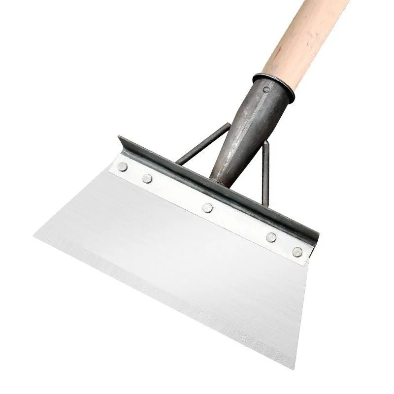 Multifunctional cleaning shovel in stainless steel