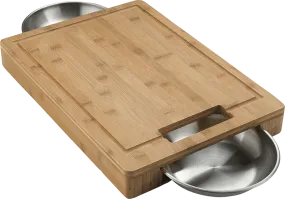 Napoleon Professional Cutting Board Set W/ 2 Stainless Steel Bowls 70012