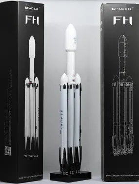 NASA Space X Model Rocket Falcon Super Heavy Spacecraft Model Desk Top Display.