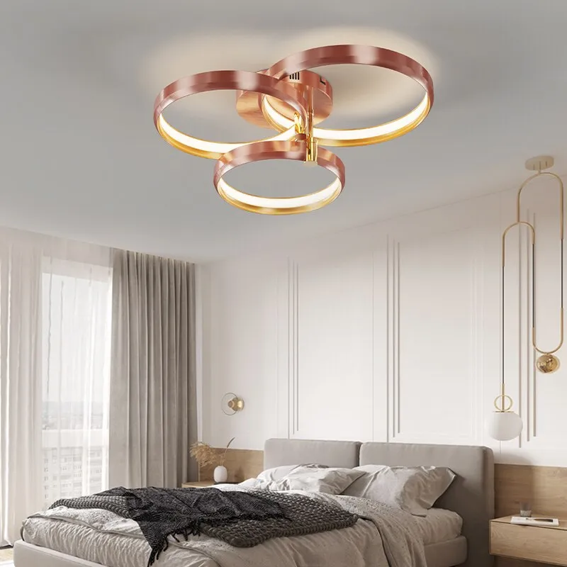 New Living Room Chandeliers High-grade Aluminum Hall Ceiling Lamp Bedroom Lamp Modern Whole House Package Lamp Combination