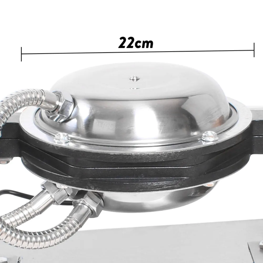 Nonstick Stainless Steel Egg Puff Waffle Maker 1.4 KW