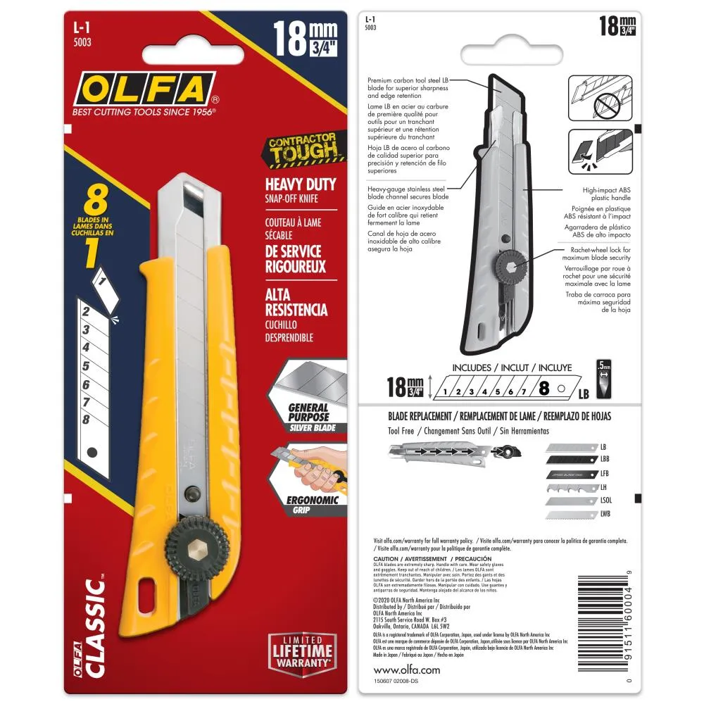 OLFA Ratchet Lock Utility Knife 18mm