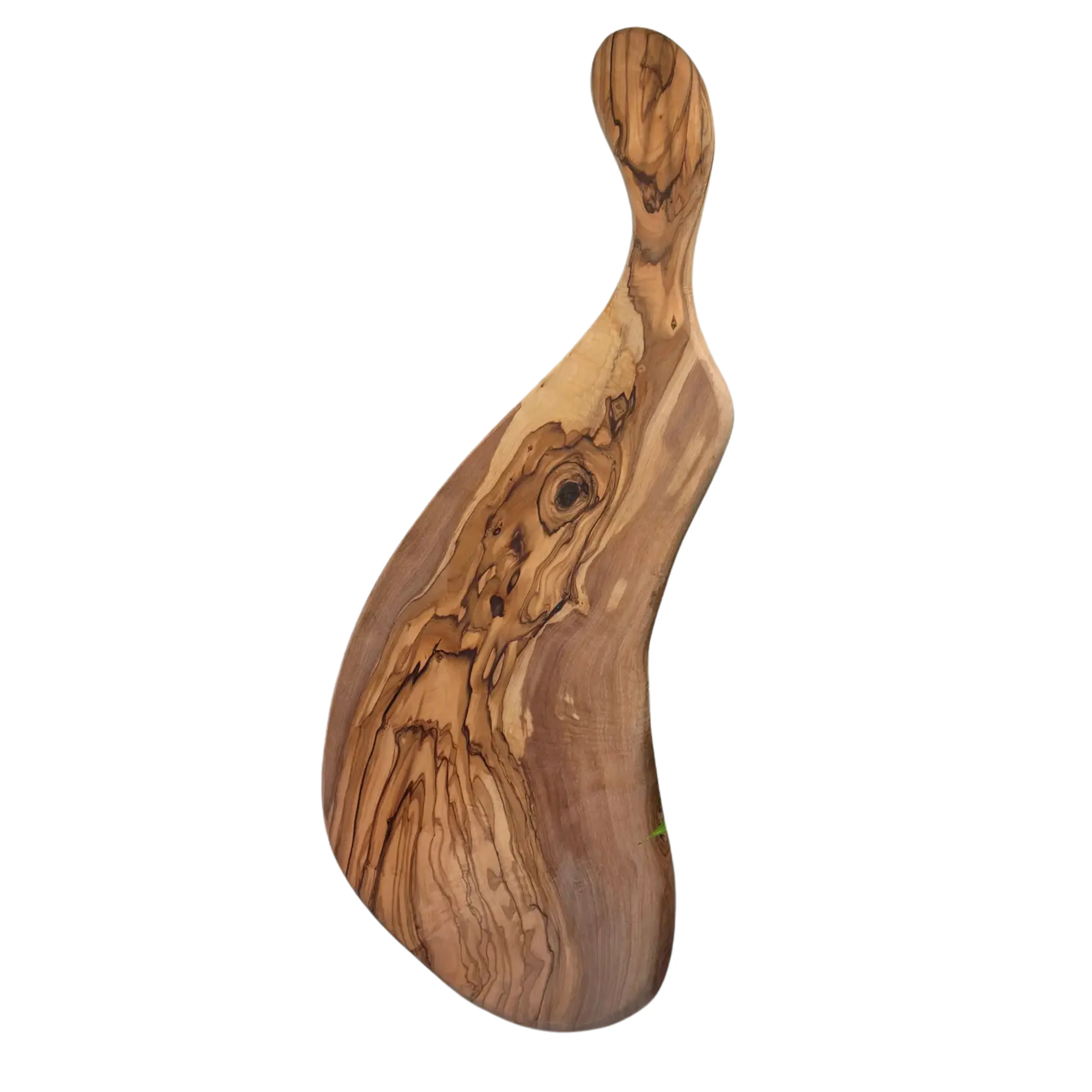 Olive Wood Long Handle Cheese Board