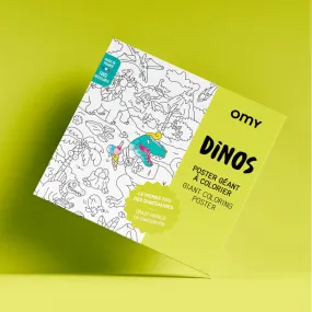 OMY - colouring poster - Dinosaurs