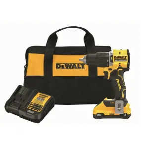 Open Box - DEWALT ATOMIC 20-Volt Lithium-Ion Cordless 1/2 in. Compact Hammer Drill with 3.0Ah Battery, Charger and Bag