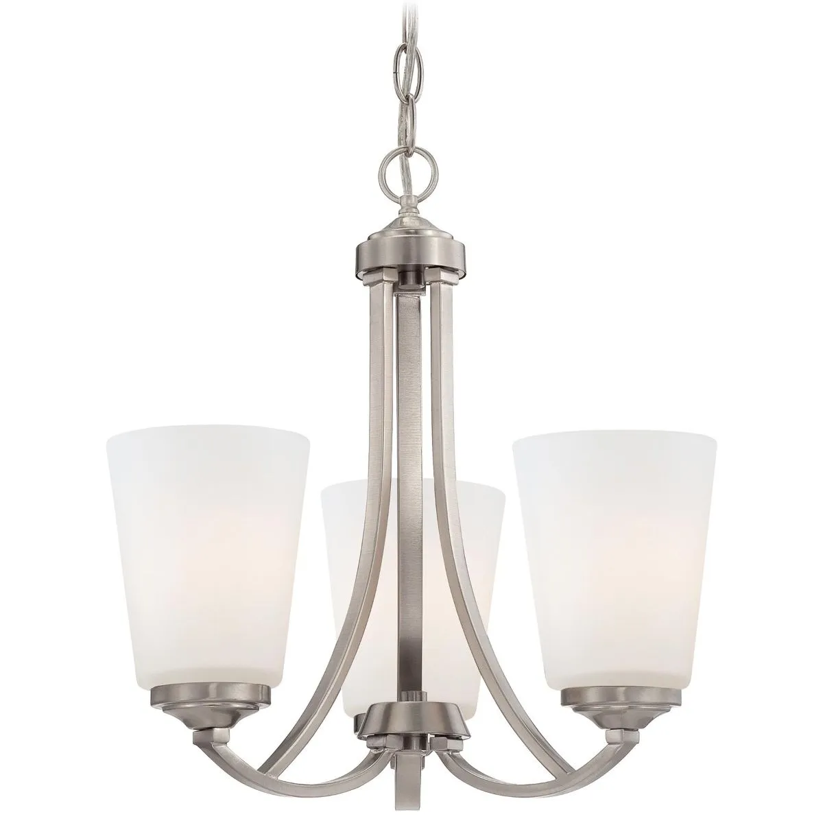 Overland Park 16 in. 3 Lights Chandelier Brushed Nickel finish