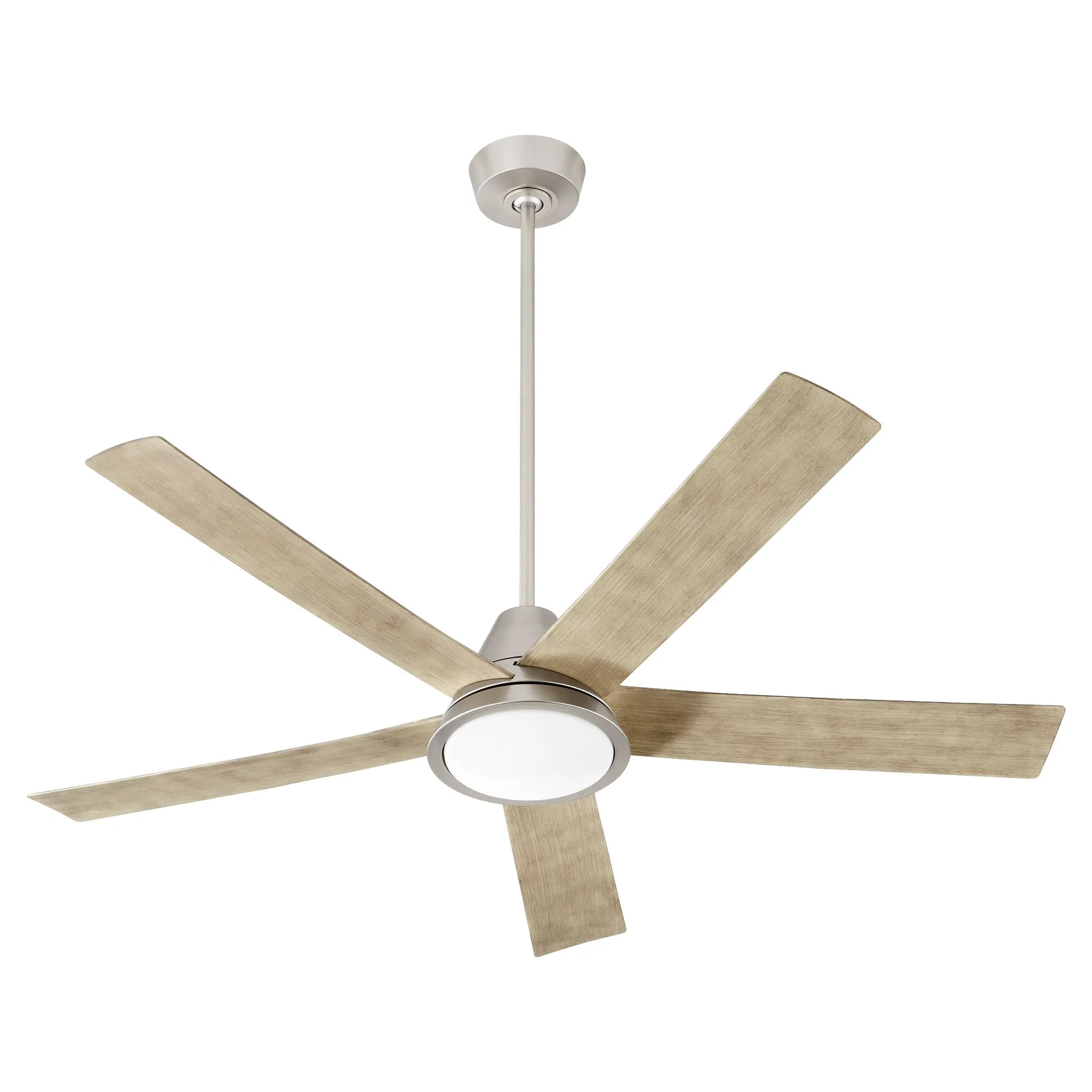 Oxygen TEMPLE 56 Inch Ceiling Fan with LED Light, Wet Rated, 6 Speeds Reversible with Wall Control