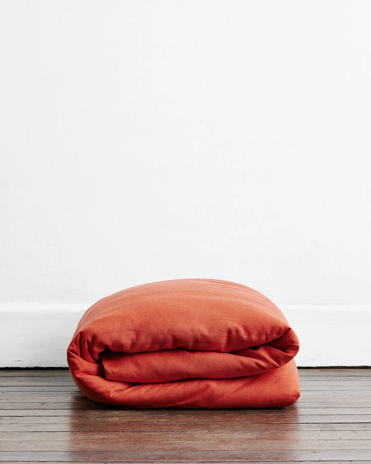 Paprika 100% French Flax Linen Duvet Cover